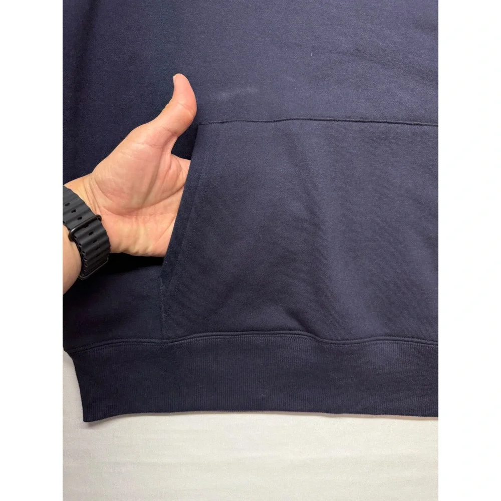The North Face Hoodie Medium Navy Logo Pullover‎ Sweatshirt Casual Outdoor